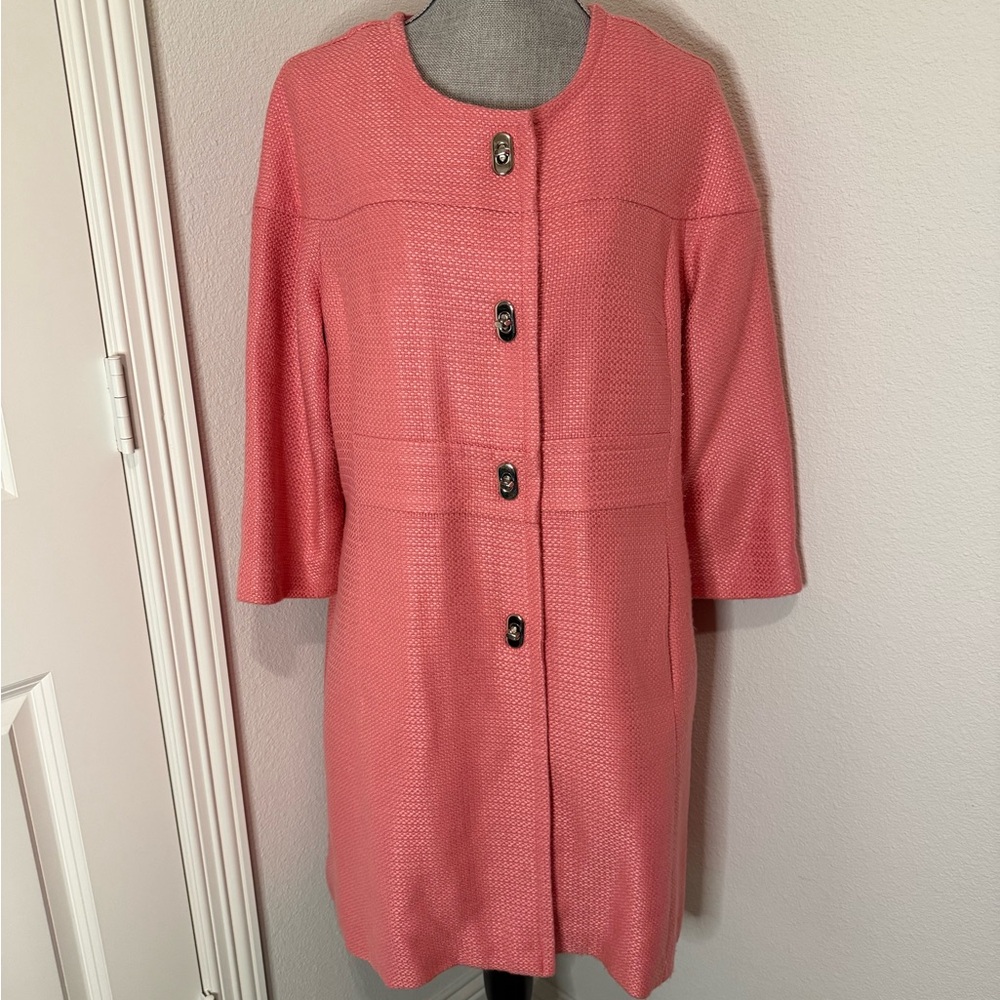 Vintage Mark Zunino Pink Women's Overcoat | L